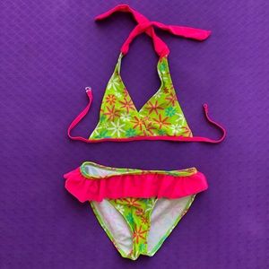 Pink/Green Bikini Suit